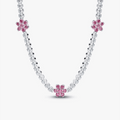 Collana Choker Fiori Rosa