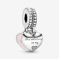 Charm pendente cuori mamma e figlia