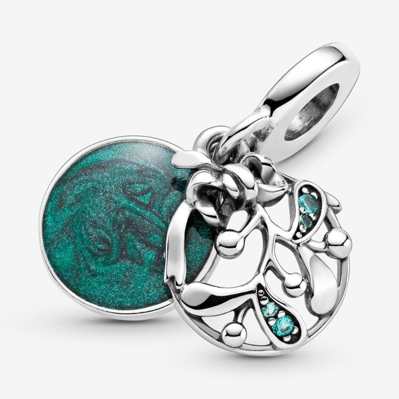Charm pendente Vischio natalizio