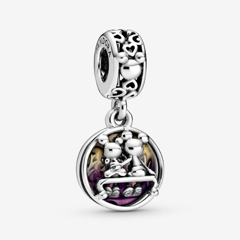 Disney, Charm pendente Mickey Mouse e Minnie per sempre felici e contenti