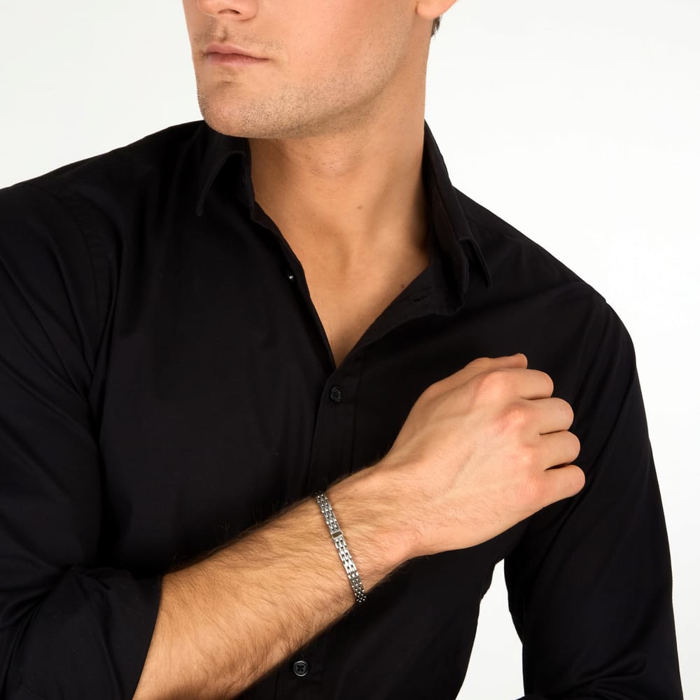 Bracciale Gold a Catena in Acciaio e Oro 18kt – Morellato SABY18 indossato