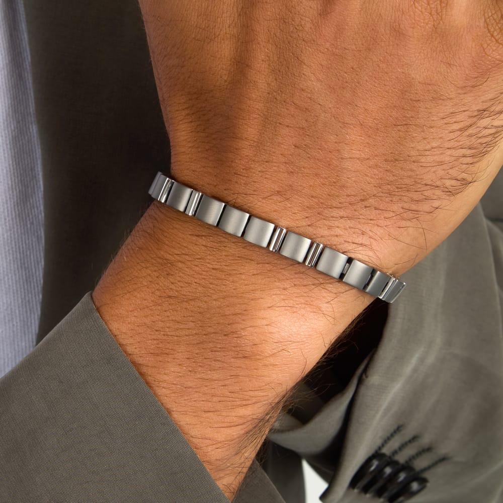 Bracciale Prisma a Catena in Acciaio – Morellato SARN01 indossato