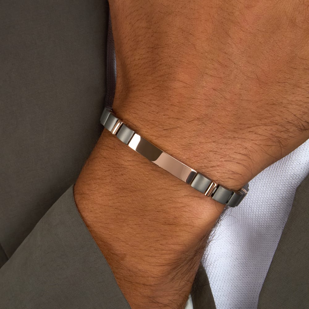Bracciale Prisma a Catena in Acciaio Rosato – Morellato SARN02 indossato