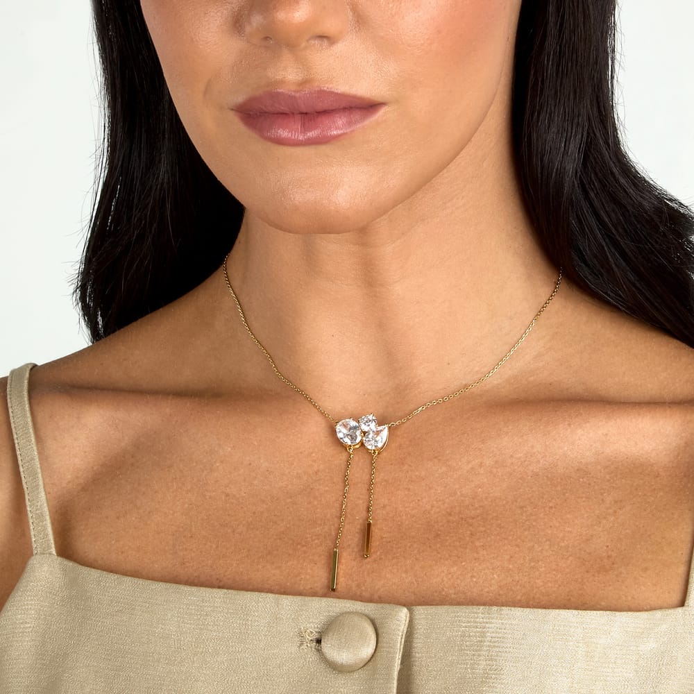 Collana Riflessi con Pendente in Argento Dorato e Zirconi Bianchi – Morellato SABC01 indossato