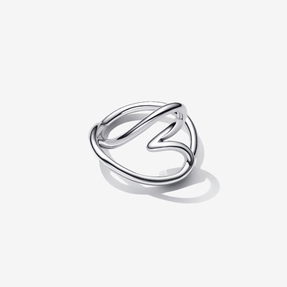 Pandora | Anello Cuore Linea Sinuosa