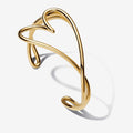 Bracciale Aperto Cuore Linea Sinuosa