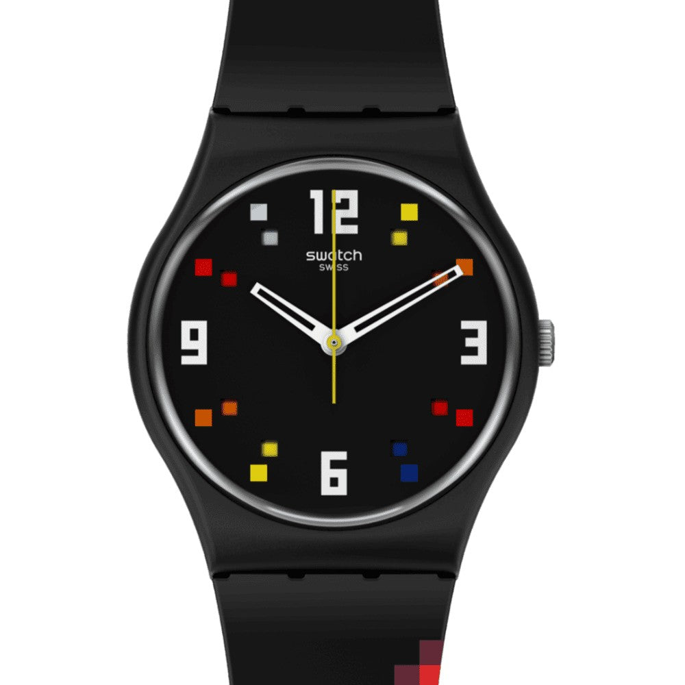 SWATCH| BLACK CAROUSEL SQUARES