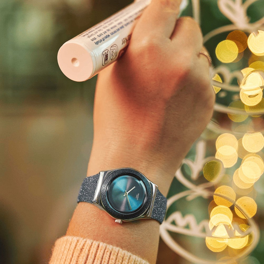 SWATCH| BLUE SPARKLE