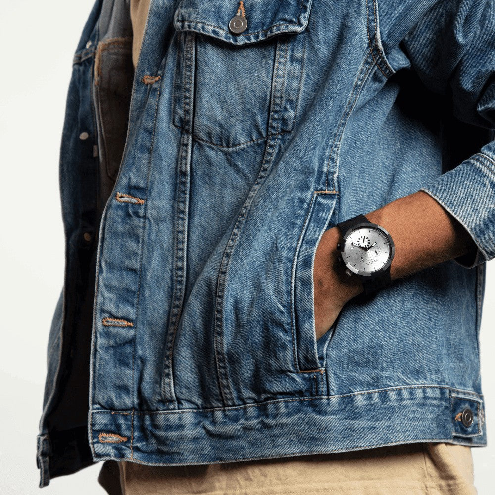 SWATCH| CHEQUERED SILVER