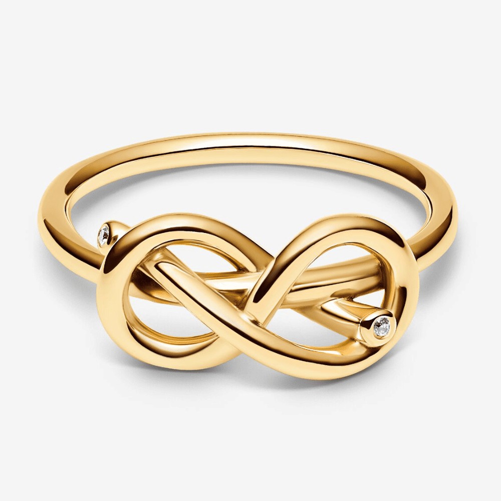 Pandora | Anello Legame Infinito Dorato