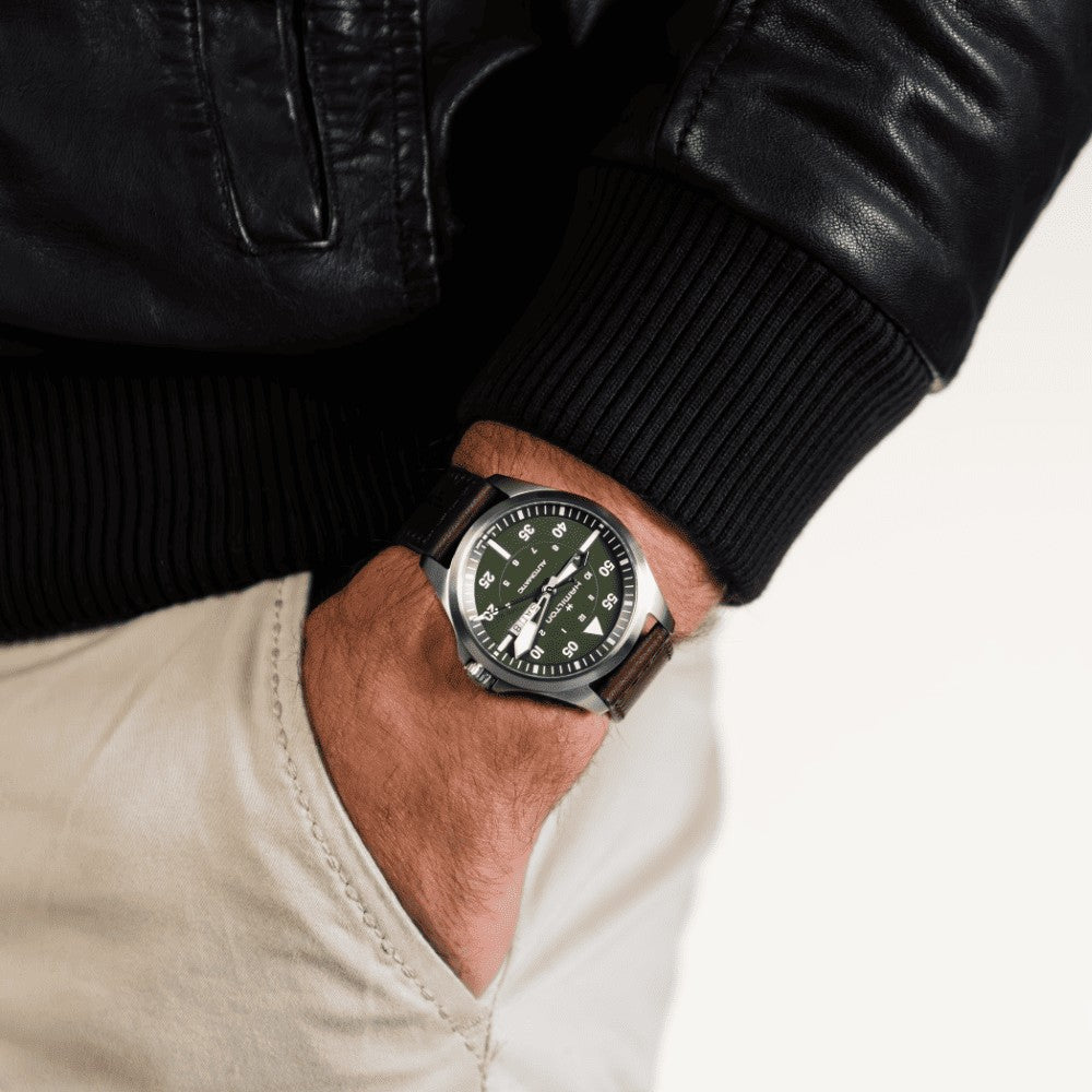 HAMILTON | KHAKI AVIATION PILOT DAY DATE AUTO