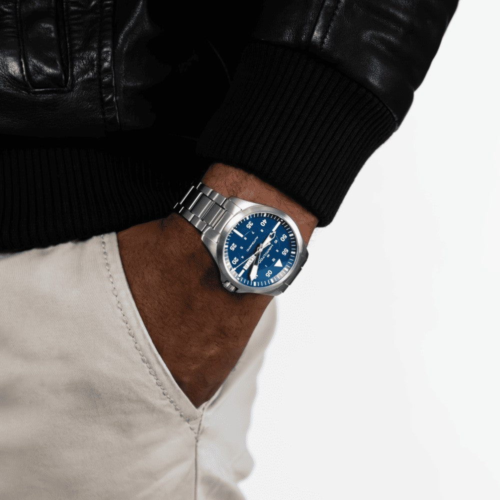 HAMILTON | KHAKI AVIATION PILOT DAY DATE AUTO