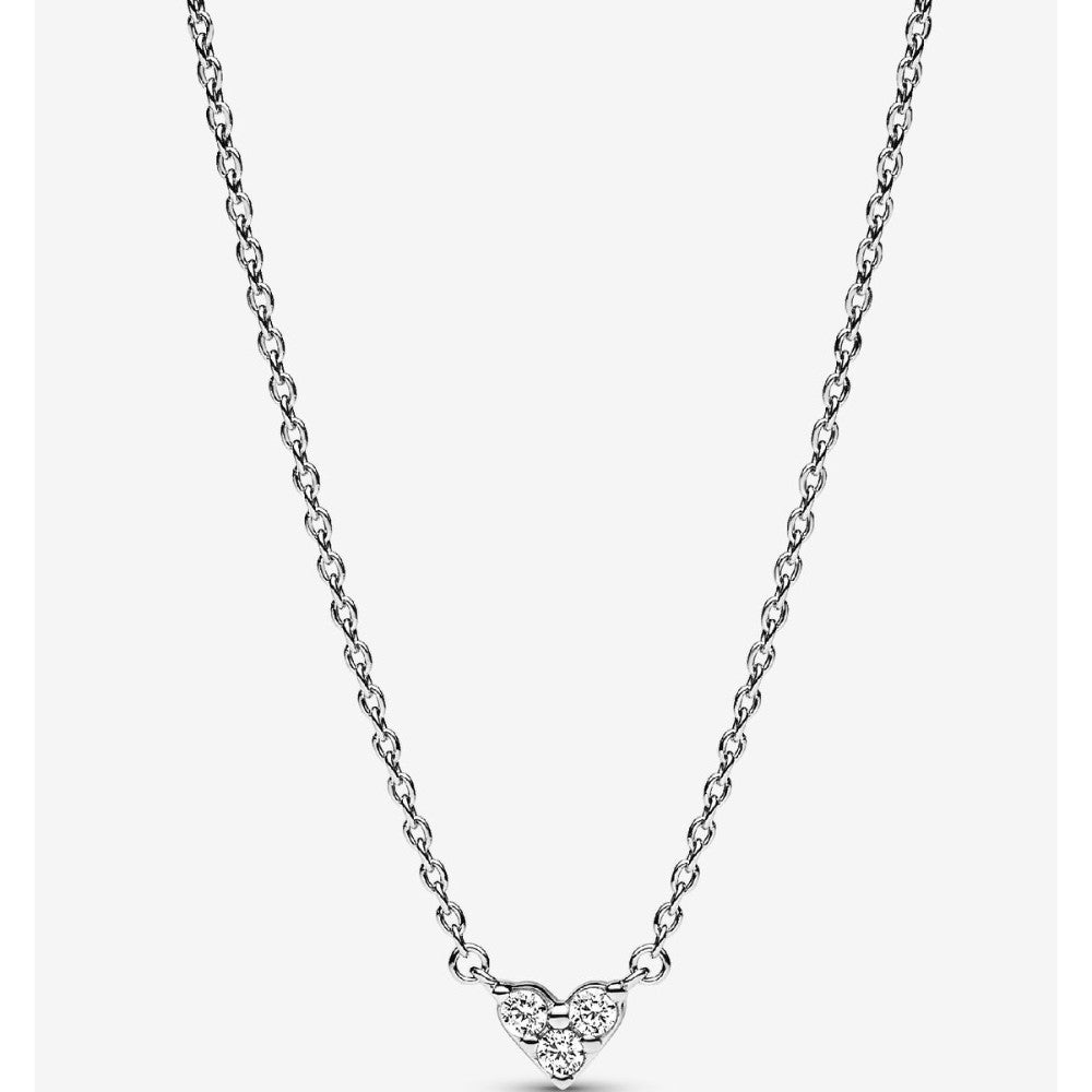Collana Cuore con Tre Pietre