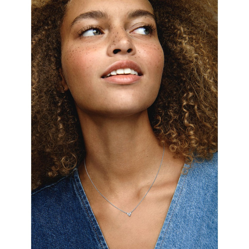 Collana Cuore con Tre Pietre