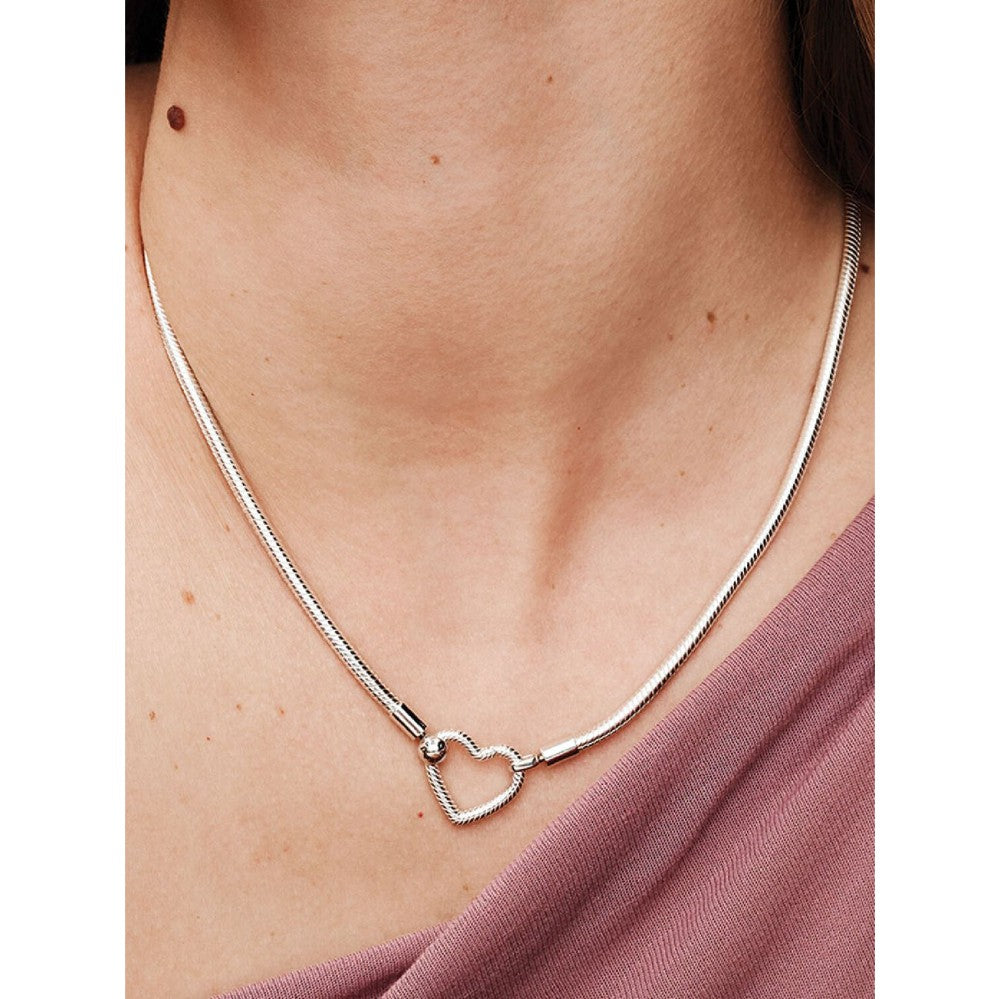 Collana Maglia Snake Chiusura a Cuore