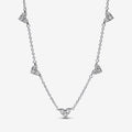 Collana Cuori con Tre Pietre
