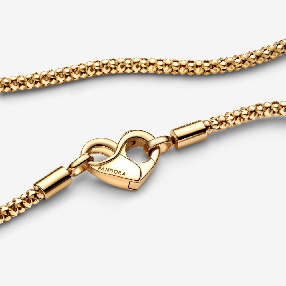 Collana con maglia geometrica