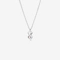 Collana Legame Infinito con Perla Rosa Artificiale