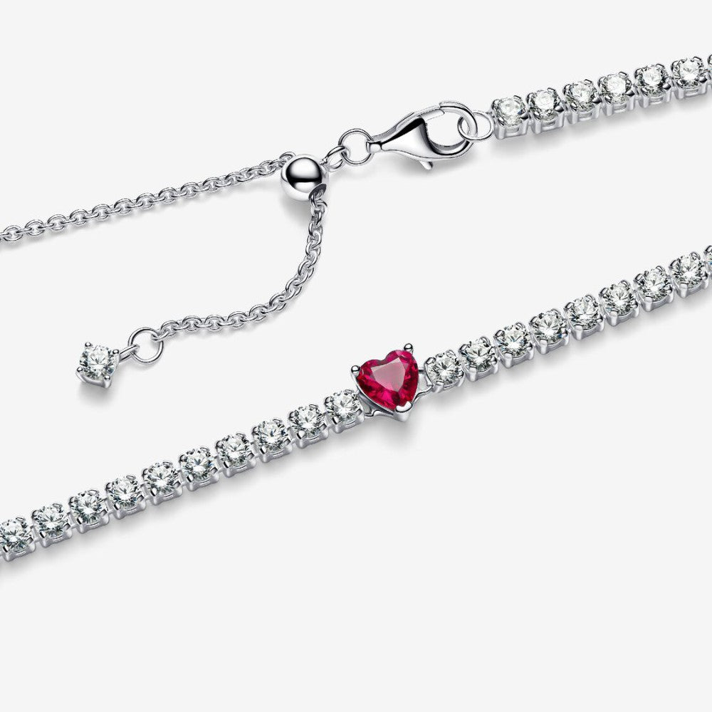 Collana Choker Cuore Rosso
