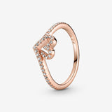 Pandora | Anello Cuore Desiderio Scintillante Oro Rosa