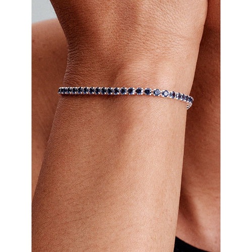 Bracciale Tennis con Pietre Blu