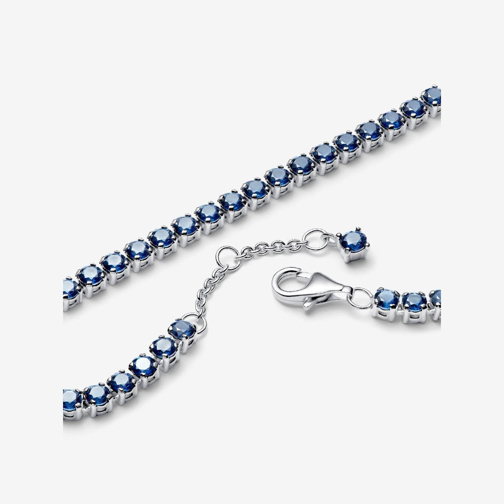 Bracciale Tennis con Pietre Blu