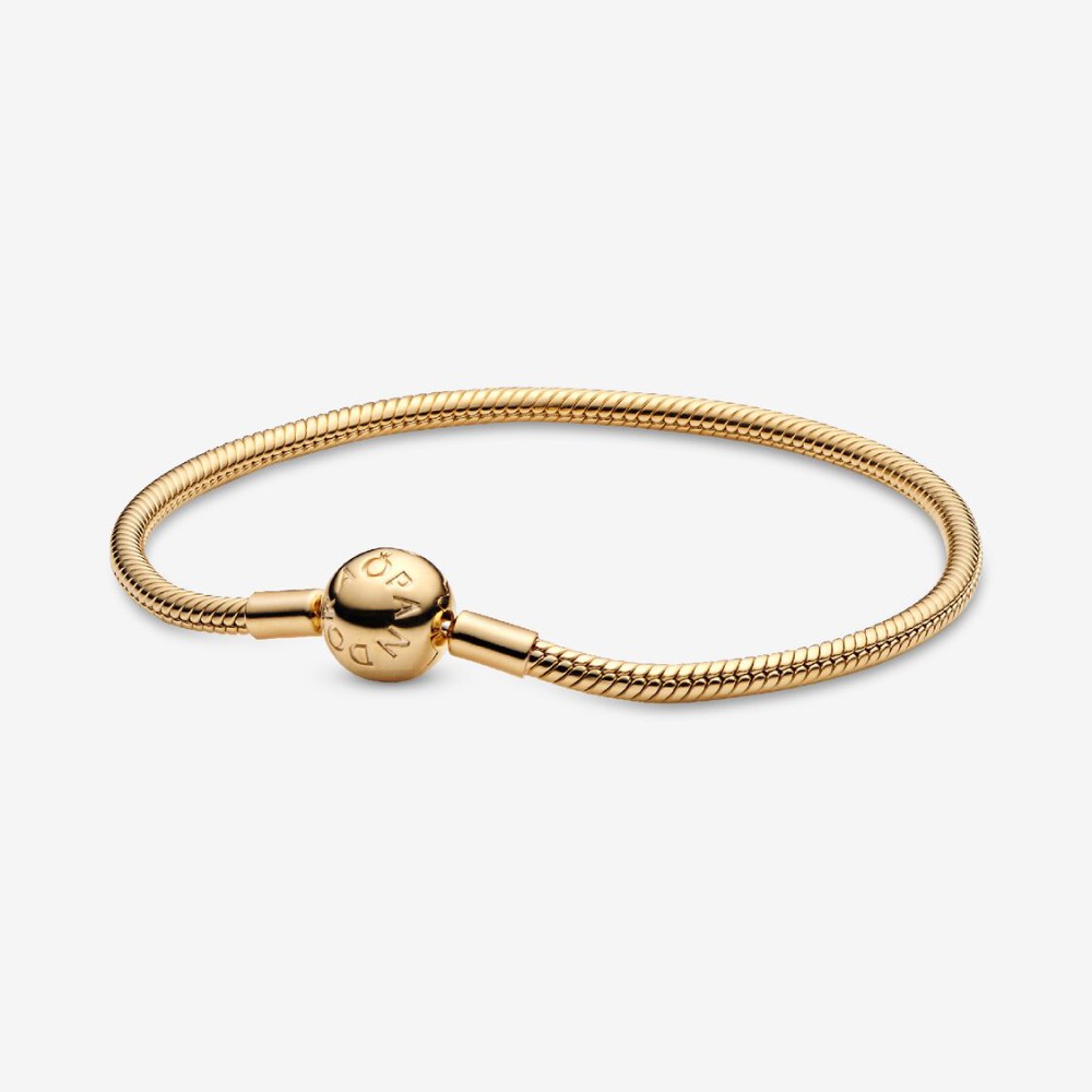 Bracciale Moments Dorato Chiusura a Sfera