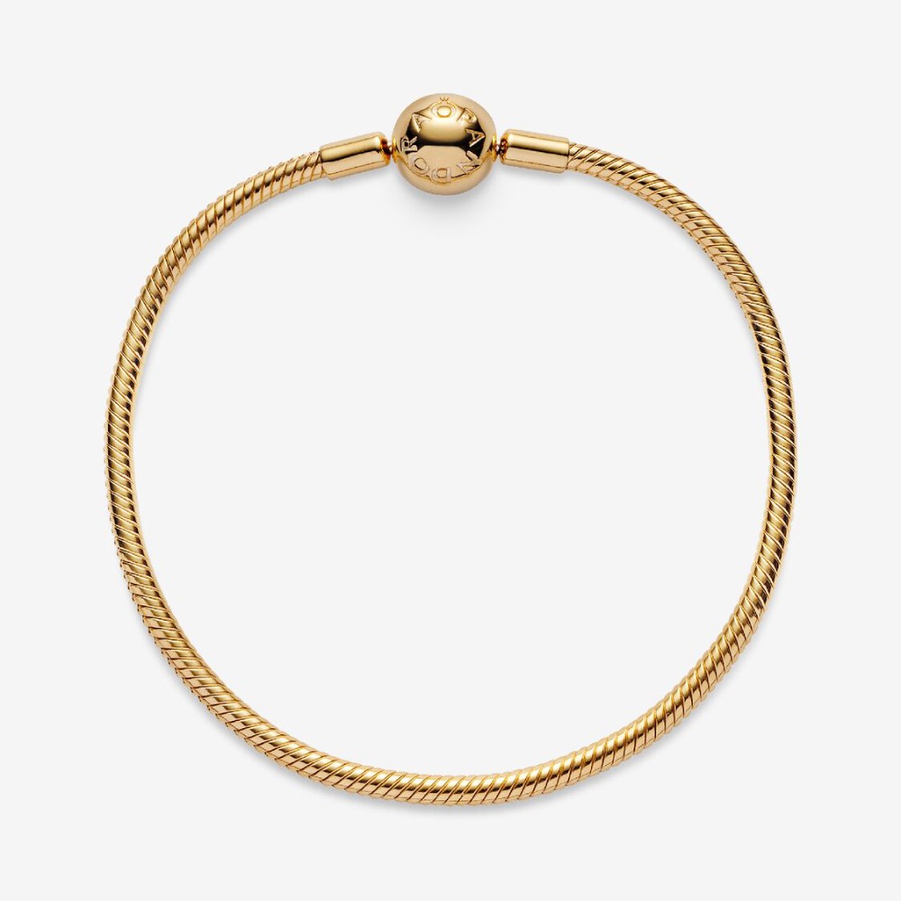 Bracciale Moments Dorato Chiusura a Sfera