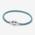 Bracciale Intreccio Tessuto Turchese
