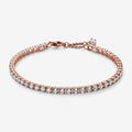 Bracciale Tennis Oro Rosa