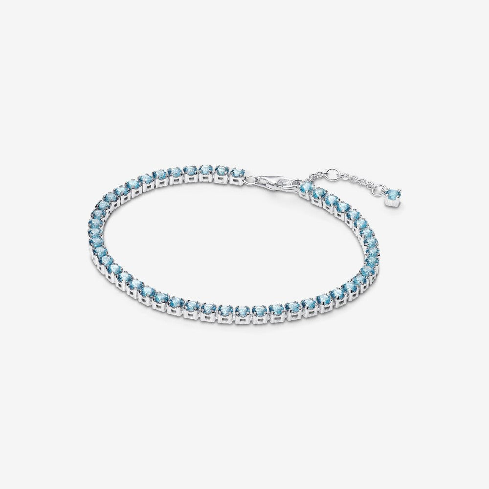 Bracciale Tennis Cristalli Azzurri