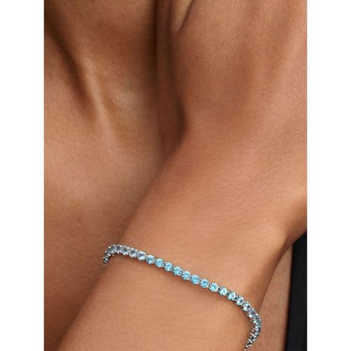 Bracciale Tennis Cristalli Azzurri