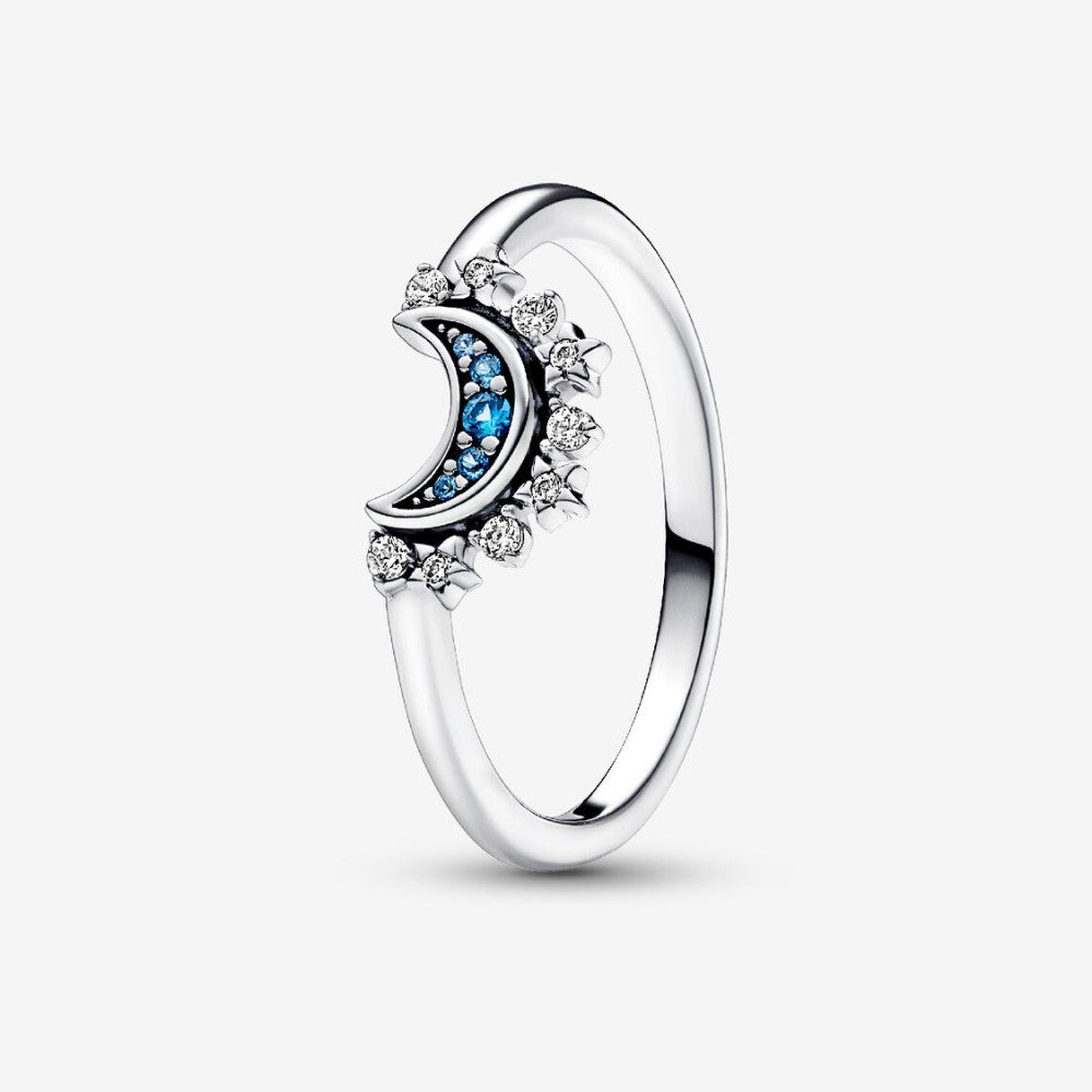 Pandora | Anello Luna Pietre Blu