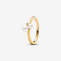 Pandora | Anello Perle d'Acqua Dolce Coltivate e Punto Luce