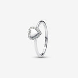 Pandora | Anello Cuore e Pavè da incidere