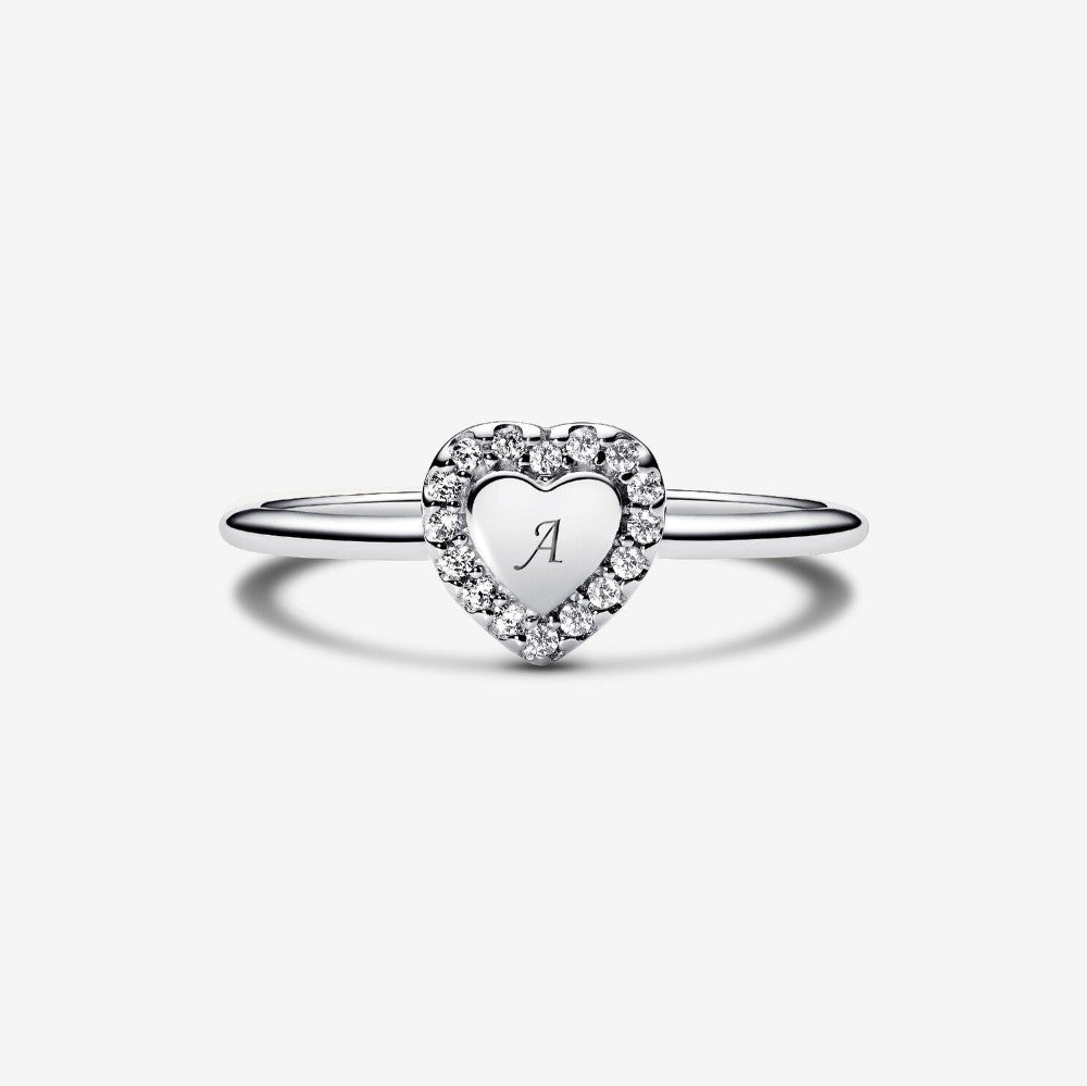 Pandora | Anello Cuore e Pavè da incidere