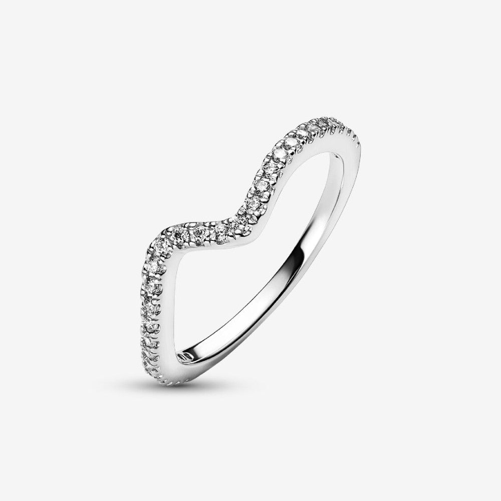 Pandora | Anello Onda Pietre Luminose
