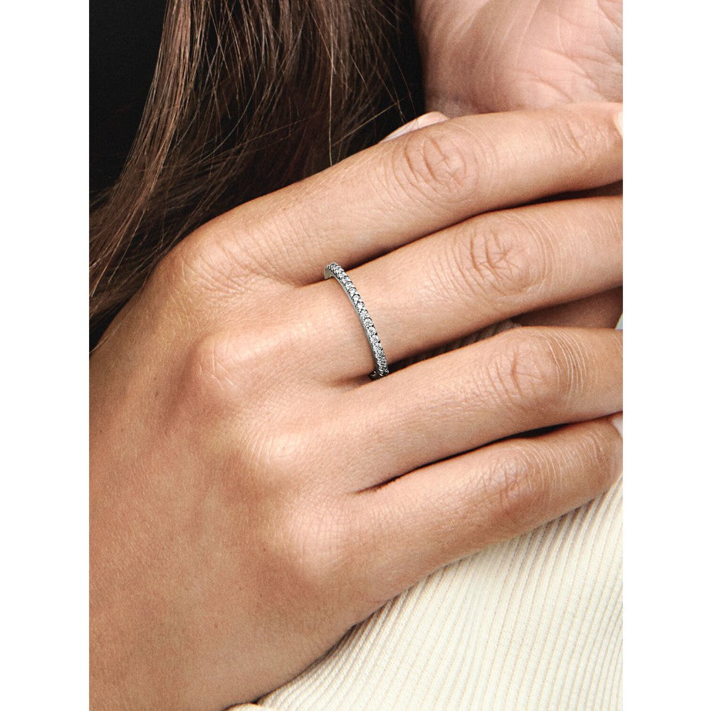 Pandora | Anello Pavè Fascia Sottile
