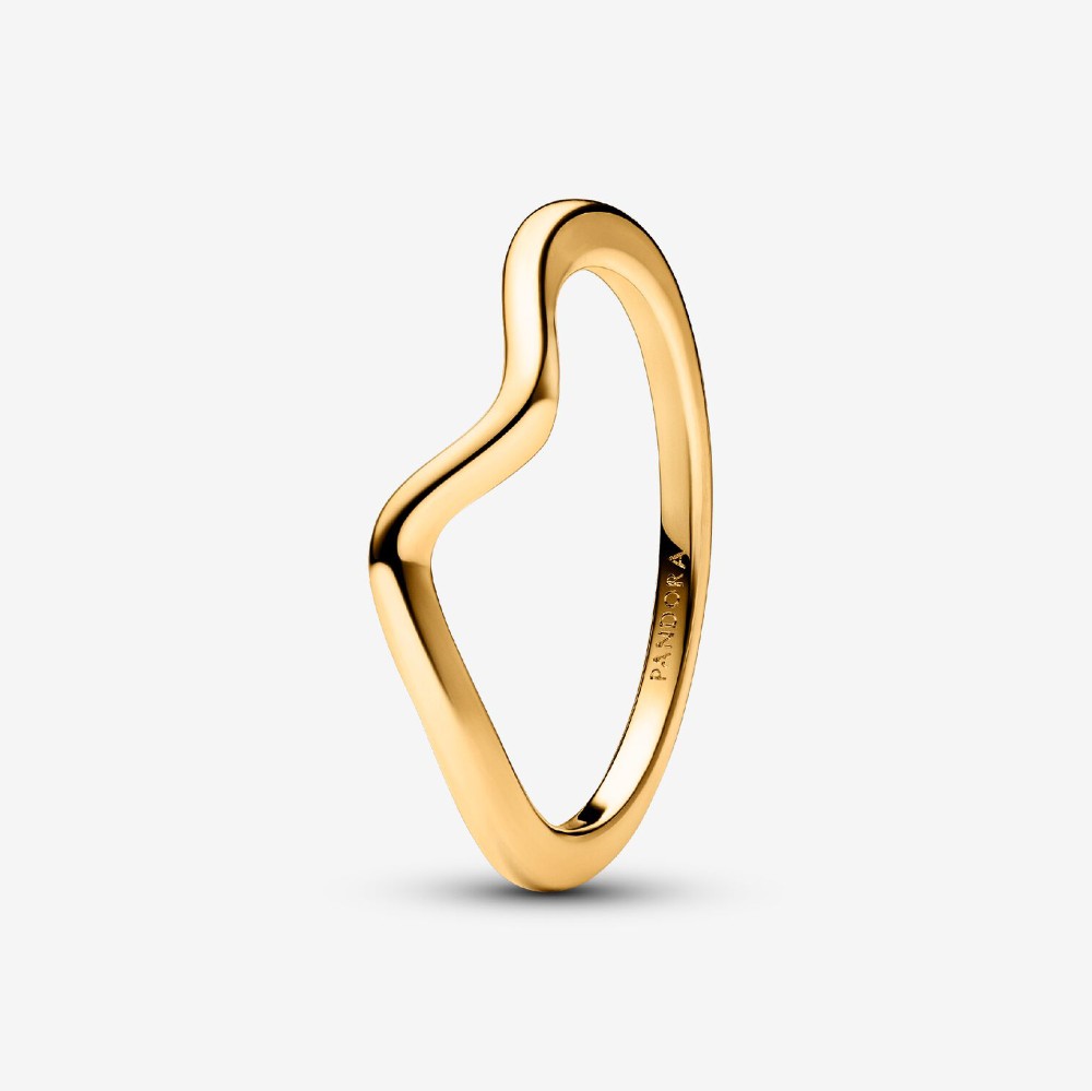 Pandora | Anello Onda Dorato