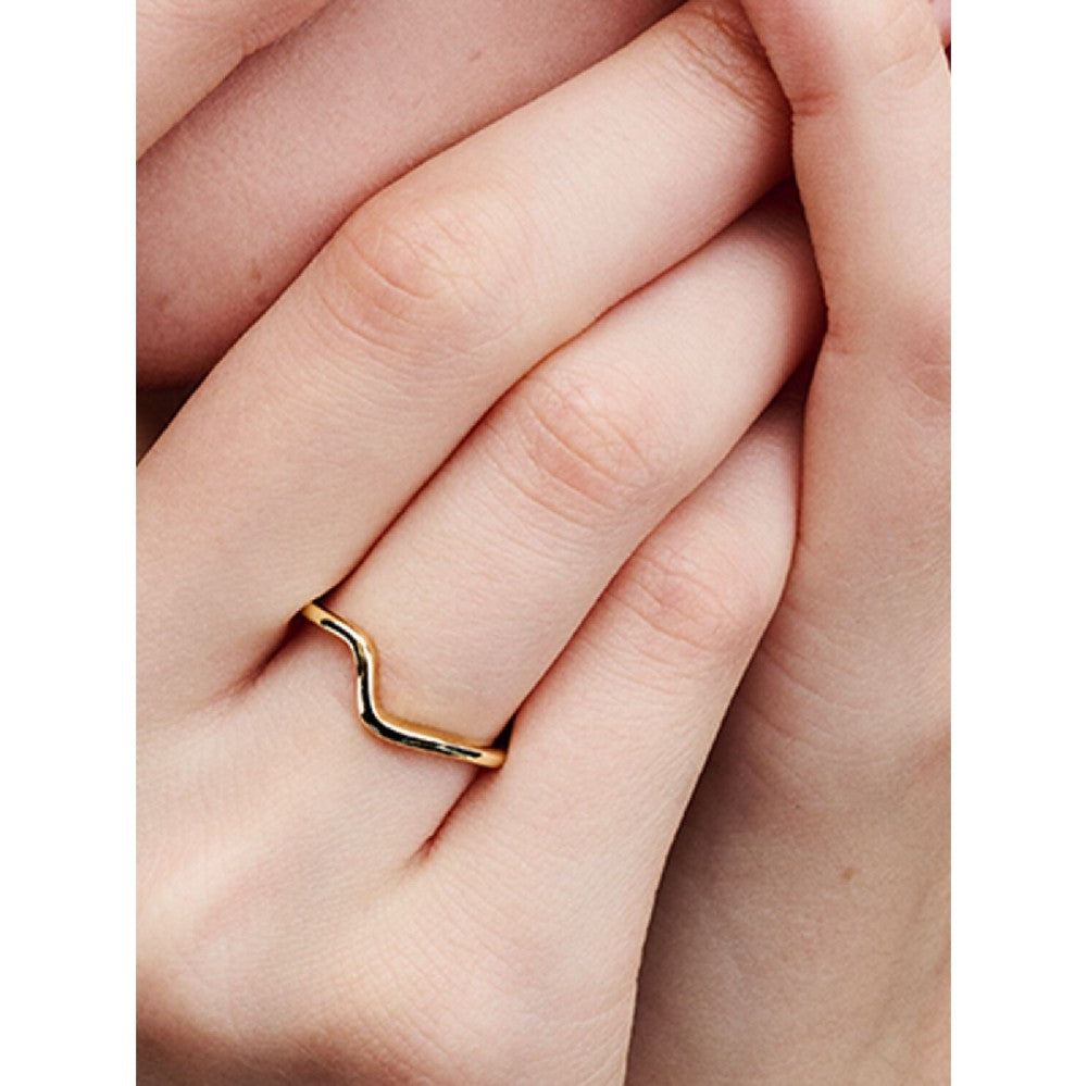 Pandora | Anello Onda Dorato