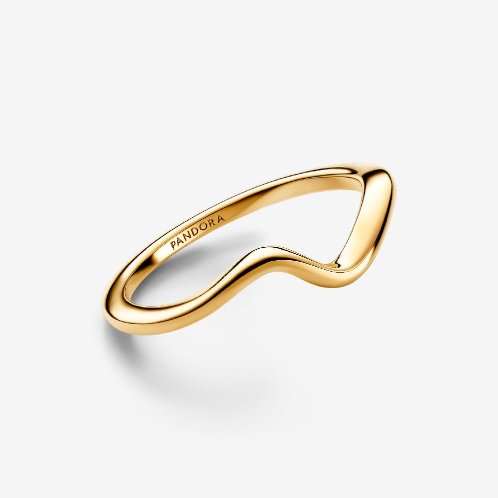 Pandora | Anello Onda Dorato