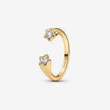 Pandora | Anello Stelle Cadenti Dorato