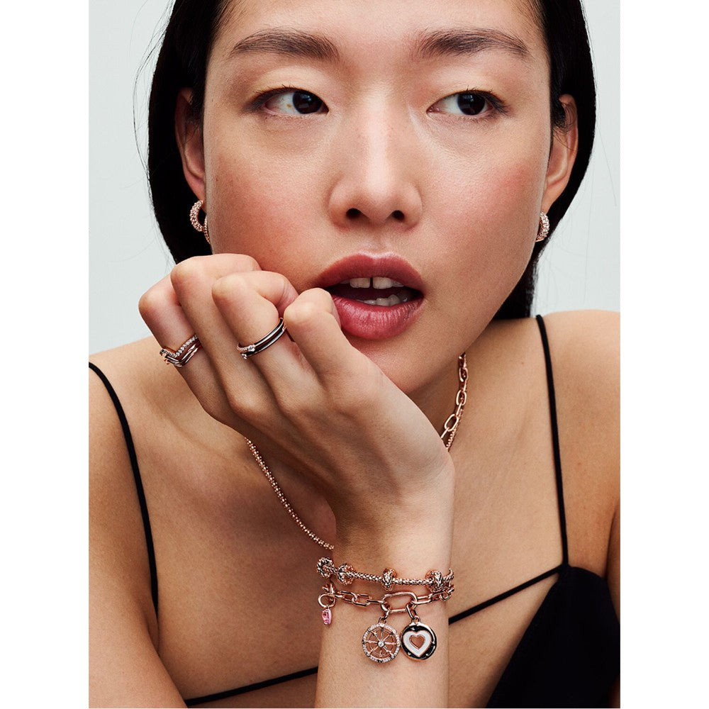 Charm Mini Pendente Pink Chakra Heart Pandora ME