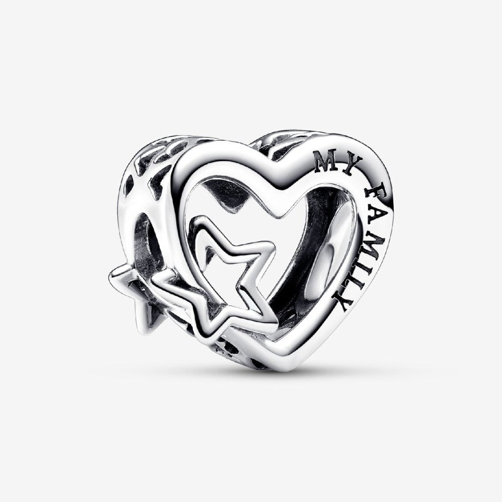 Charm Openwork Cuore con Stella