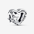 Charm Openwork Cuore con Stella