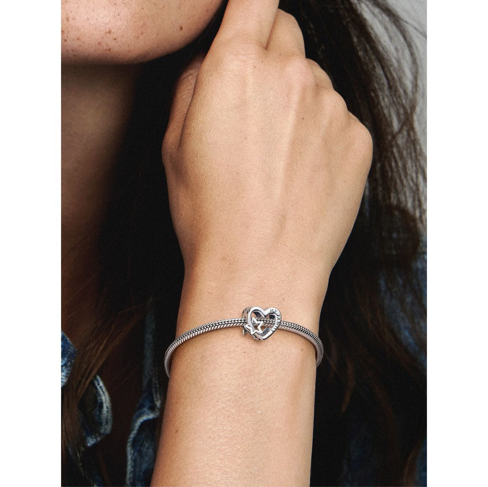 Charm Openwork Cuore con Stella