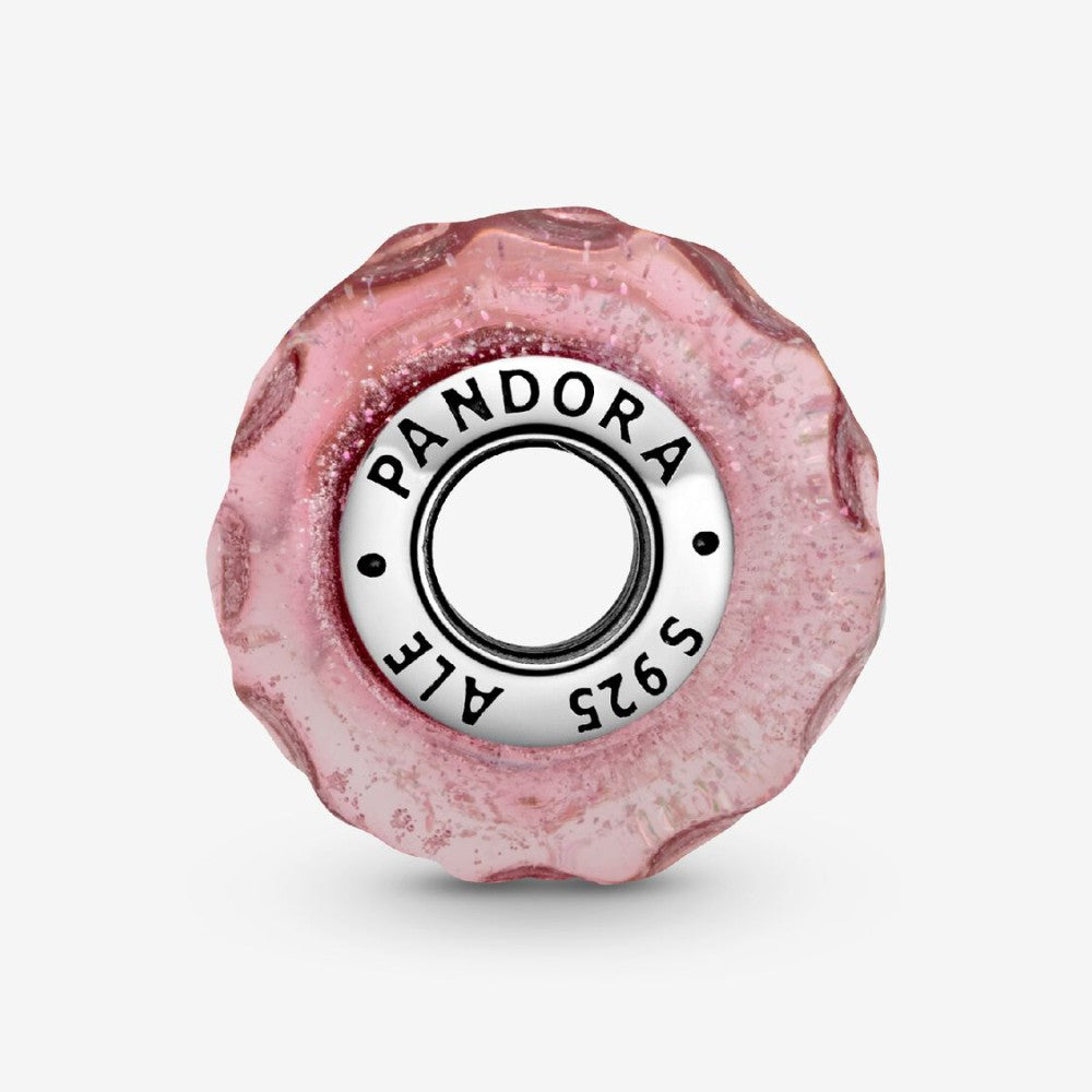 Charm Vetro di Murano Fantasia Rosa