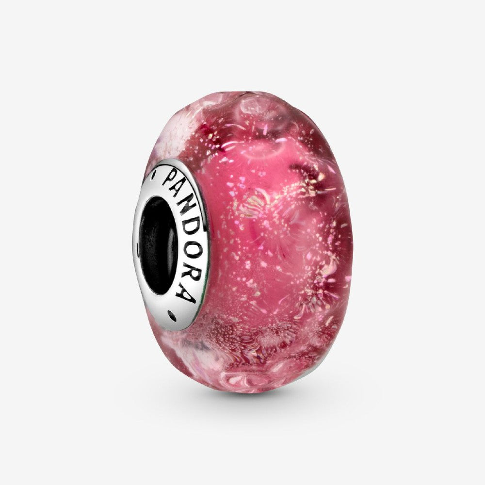 Charm Vetro di Murano Fantasia Rosa