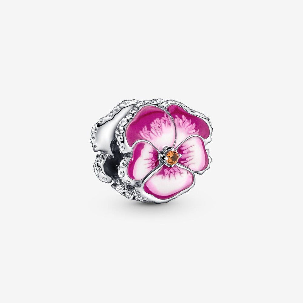 Charm Viola del pensiero Rosa