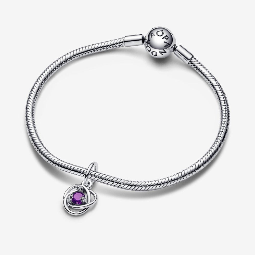 Pendente Cerchio Eterno Viola Febbraio
